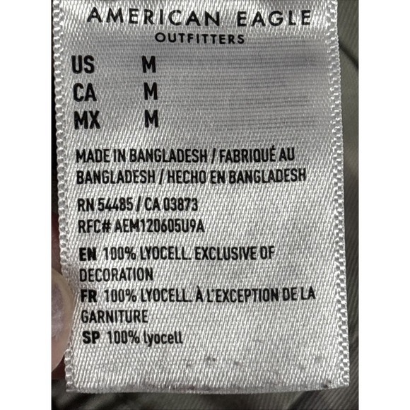 American Eagle Women's Medium Green Camo Cargo Pant Drawstring‎ Waist Jogger - Picture 10 of 16